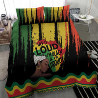 Black History Dreadlocks Map Bedding Set Say It Loud I’m Black and I’m Proud - Wonder Print Shop