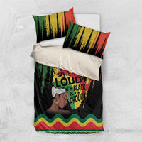 Black History Dreadlocks Map Bedding Set Say It Loud I’m Black and I’m Proud - Wonder Print Shop