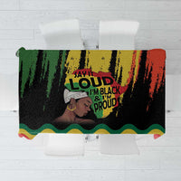 Black History Dreadlocks Map Tablecloth Say It Loud I’m Black and I’m Proud - Wonder Print Shop
