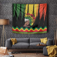 Black History Dreadlocks Map Tapestry Say It Loud I’m Black and I’m Proud - Wonder Print Shop