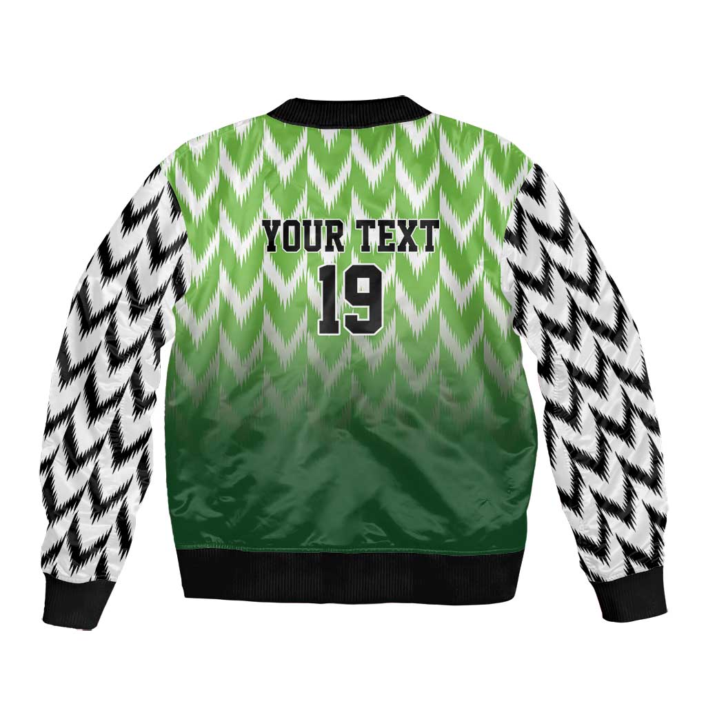 Custom Nigeria Football Bomber Jacket The Super Eagles Rise