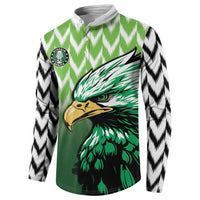 Custom Nigeria Football Button Sweatshirt The Super Eagles Rise