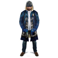 Custom Rugby Italy Cloak Azzurri Wolf Mascot Design