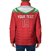 Custom Rugby Wales Padded Jacket Y Ddraig Goch Mascot Design