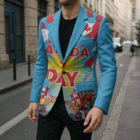 Happy Canada Day Blazer True North Strong Free Maple Leaf