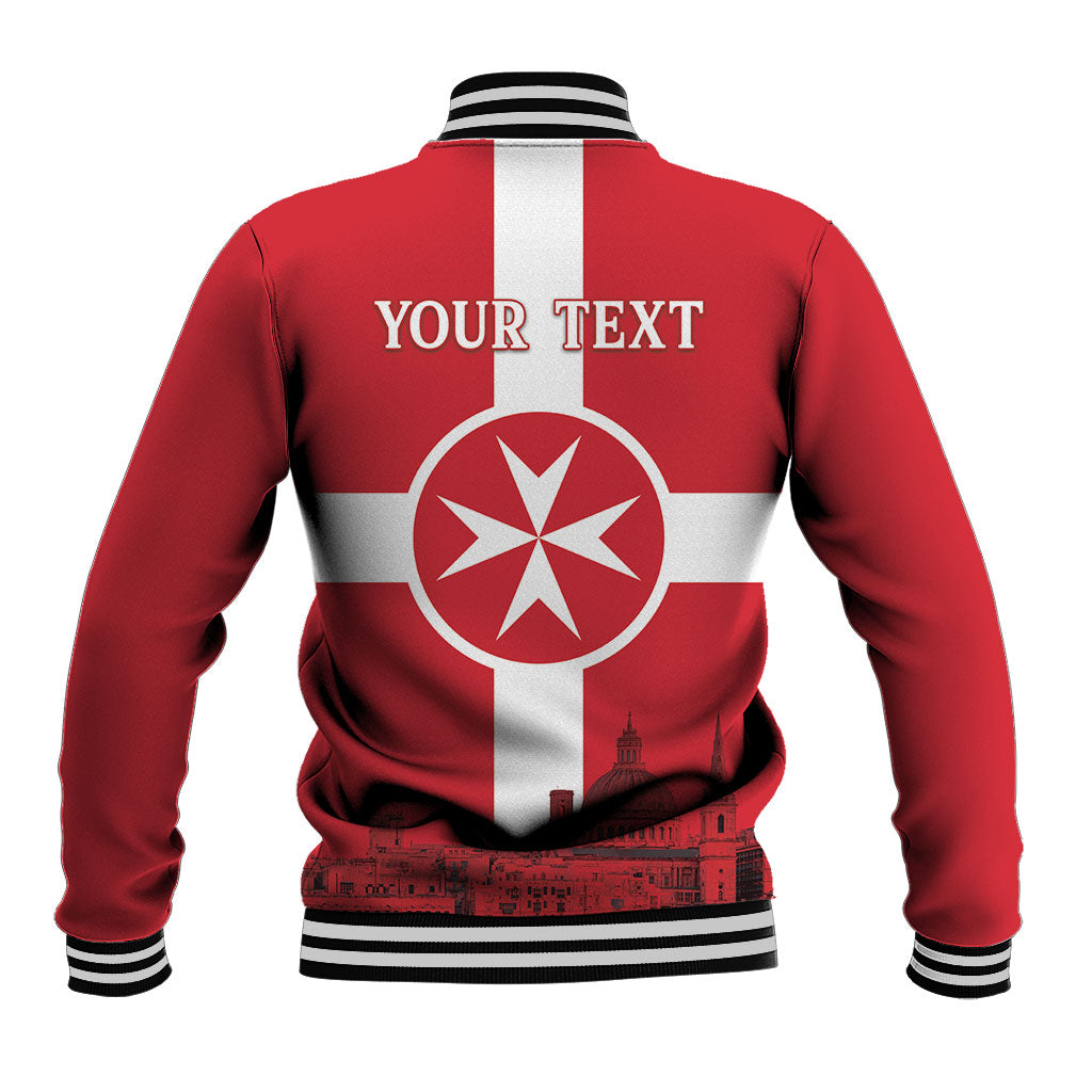 Personalized Malta Independence Day Baseball Jacket Maltese Cross Heritage Pride