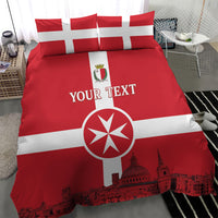 Personalized Malta Independence Day Bedding Set Maltese Cross Heritage Pride
