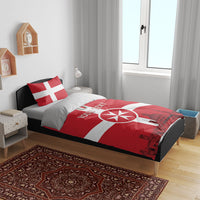 Personalized Malta Independence Day Bedding Set Maltese Cross Heritage Pride
