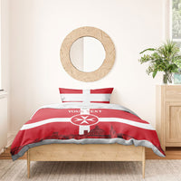 Personalized Malta Independence Day Bedding Set Maltese Cross Heritage Pride