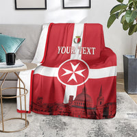 Personalized Malta Independence Day Blanket Maltese Cross Heritage Pride