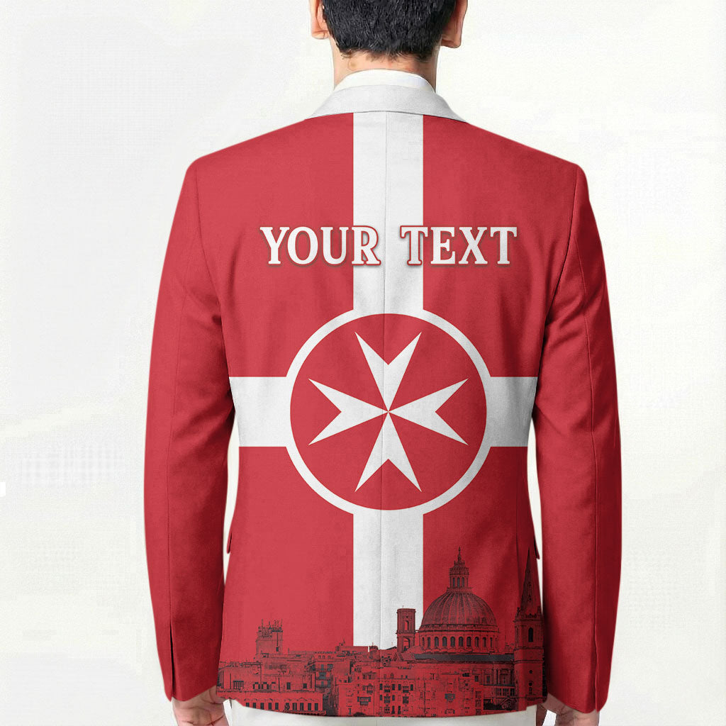 Personalized Malta Independence Day Blazer Maltese Cross Heritage Pride