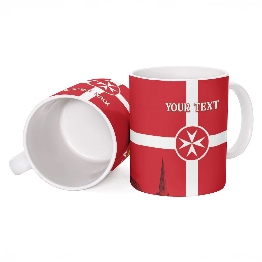 Personalized Malta Independence Day Ceramic Mug Maltese Cross Heritage Pride