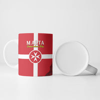 Personalized Malta Independence Day Ceramic Mug Maltese Cross Heritage Pride
