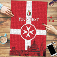 Personalized Malta Independence Day Puzzle Maltese Cross Heritage Pride