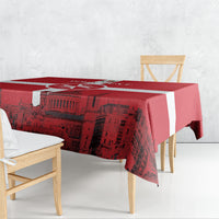 Personalized Malta Independence Day Tablecloth Maltese Cross Heritage Pride