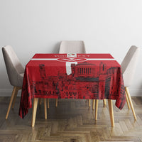 Personalized Malta Independence Day Tablecloth Maltese Cross Heritage Pride