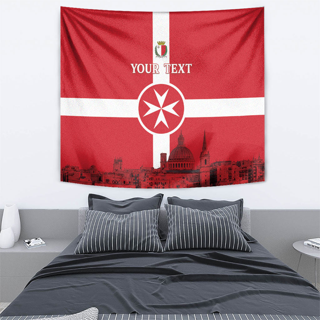 Personalized Malta Independence Day Tapestry Maltese Cross Heritage Pride