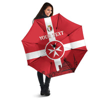Personalized Malta Independence Day Umbrella Maltese Cross Heritage Pride