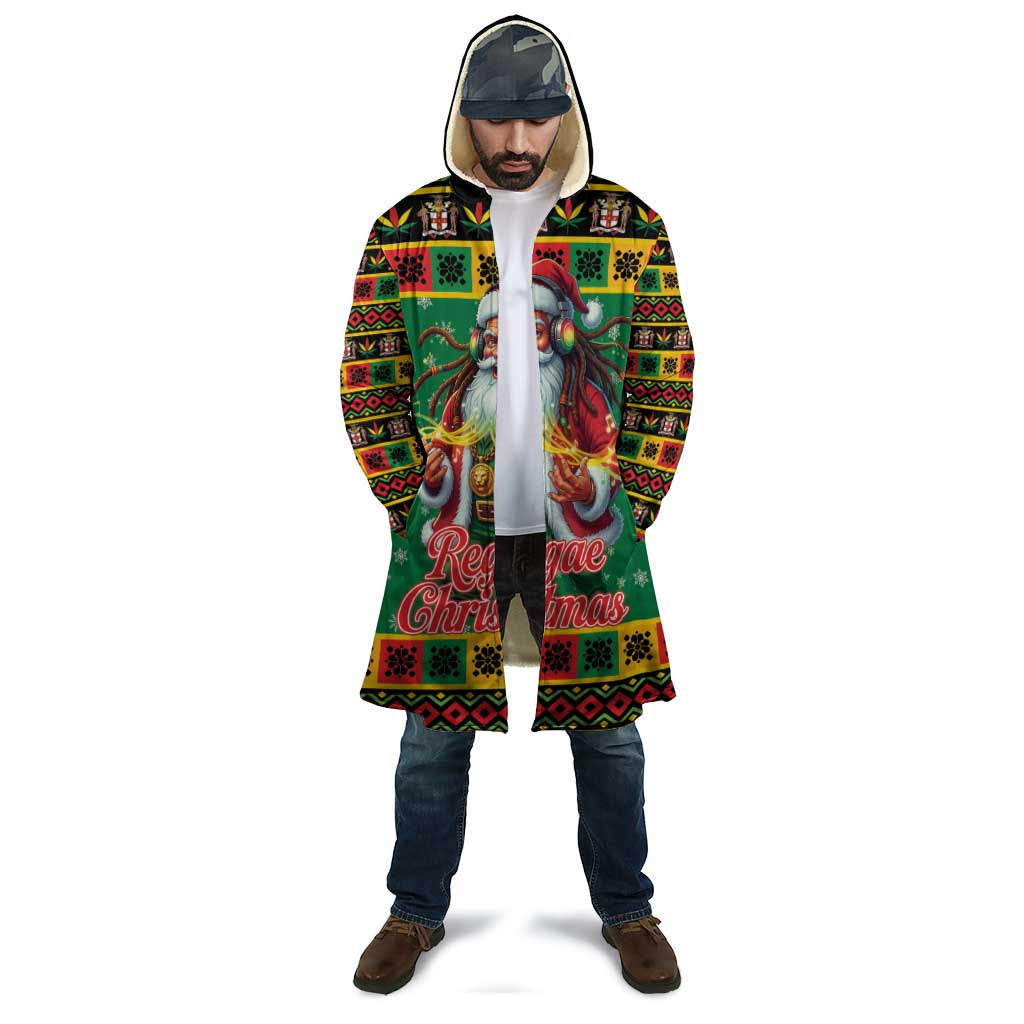 Jamaica Christmas Cloak Reggae Santa with Dreadlocks Design - Wonder Print Shop
