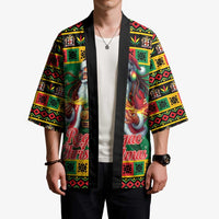 Jamaica Christmas Kimono Reggae Santa with Dreadlocks Design - Wonder Print Shop