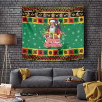 Jamaica Christmas Tapestry Reggae Santa with Dreadlocks Design - Wonder Print Shop