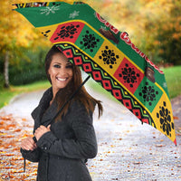 Jamaica Christmas Umbrella Reggae Santa with Dreadlocks Design - Wonder Print Shop