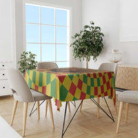 Jamaica Reggae Lion Tablecloth Reggae Optical 3D Illusion - Wonder Print Shop