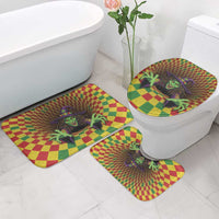 Jamaica Reggae Witch Bathroom Set Reggae Optical 3D Illusion - Wonder Print Shop