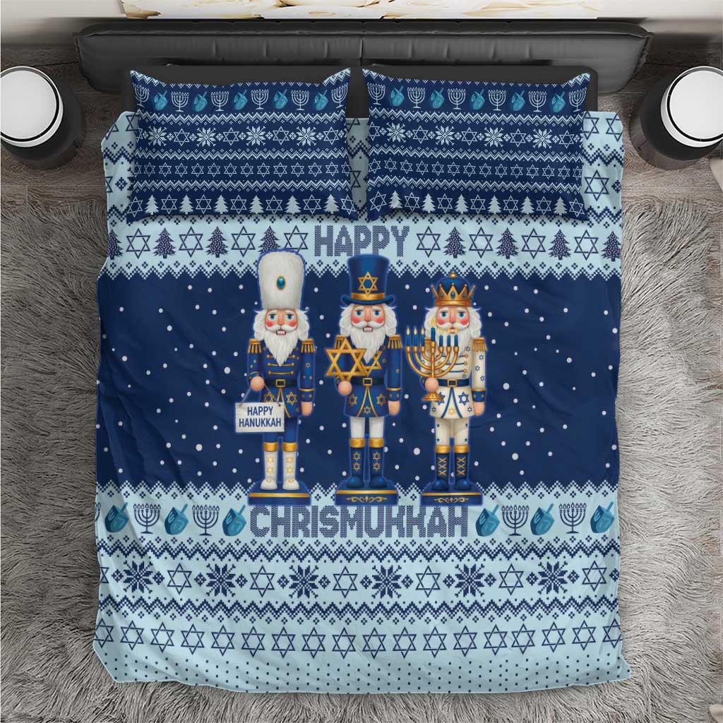 Chrismukkah Nutcracker Bedding Set Funny Hanukkah Xmas Style - Wonder Print Shop