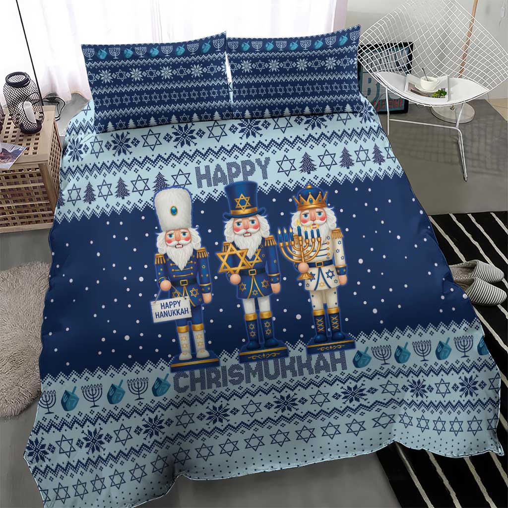 Chrismukkah Nutcracker Bedding Set Funny Hanukkah Xmas Style - Wonder Print Shop