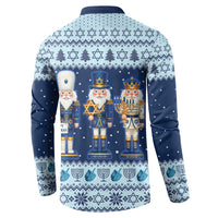 Chrismukkah Nutcracker Button Sweatshirt Funny Hanukkah Xmas Style - Wonder Print Shop