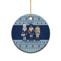 Chrismukkah Nutcracker Ceramic Ornament Funny Hanukkah Xmas Style - Wonder Print Shop
