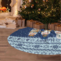 Chrismukkah Nutcracker Tree Skirt Funny Hanukkah Xmas Style - Wonder Print Shop