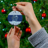 Funny Hanukkah Six Seven Ceramic Ornament Gen Alpha Meme Vibes - Wonder Print Shop