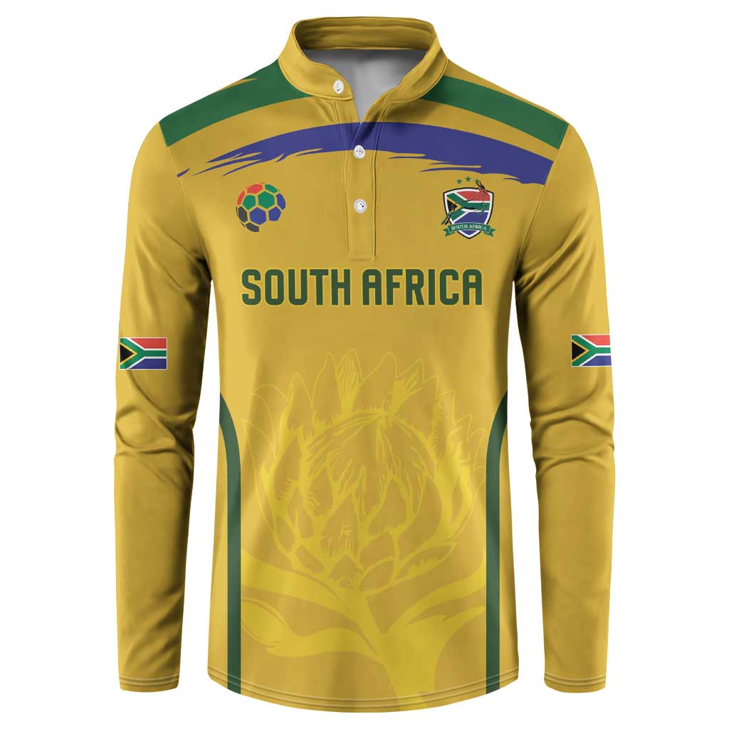 Custom South Africa Football Button Sweatshirt Road To Champions Dream
