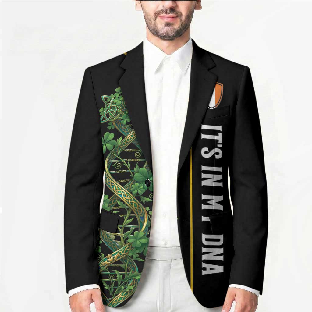 Personalized Irish Shamrock DNA Blazer It's In My DNA Pride Art