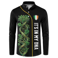 Personalized Irish Shamrock DNA Button Sweatshirt It's In My DNA Pride Art
