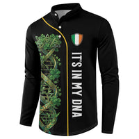 Personalized Irish Shamrock DNA Button Sweatshirt It's In My DNA Pride Art