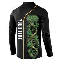 Personalized Irish Shamrock DNA Button Sweatshirt It's In My DNA Pride Art