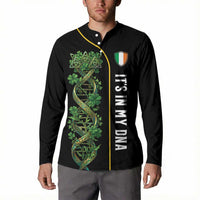 Personalized Irish Shamrock DNA Button Sweatshirt It's In My DNA Pride Art
