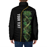 Personalized Irish Shamrock DNA Padded Jacket It's In My DNA Pride Art