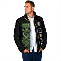 Personalized Irish Shamrock DNA Padded Jacket It's In My DNA Pride Art