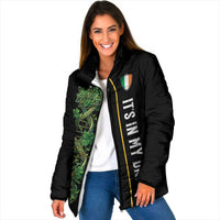 Personalized Irish Shamrock DNA Padded Jacket It's In My DNA Pride Art