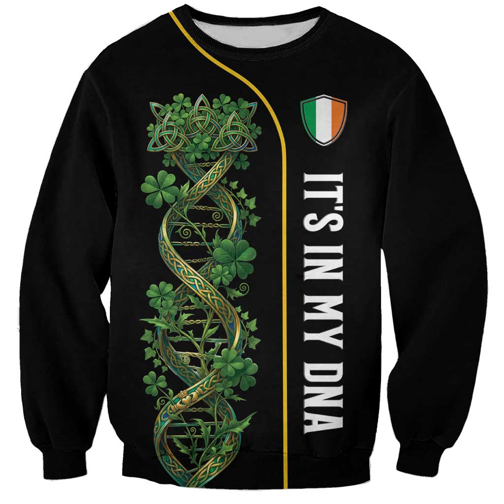 Personalized Irish Shamrock DNA Sweatshirt It's In My DNA Pride Art