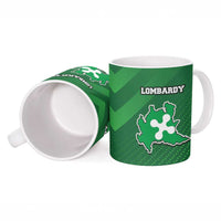 Italy Lombardy Ceramic Mug Map With Flag Style - Wonder Print Shop