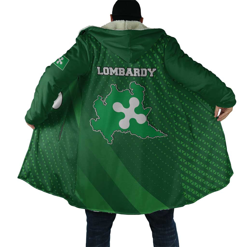 Italy Lombardy Cloak Map With Flag Style - Wonder Print Shop