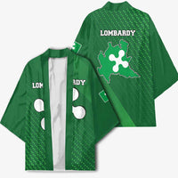 Italy Lombardy Kimono Map With Flag Style - Wonder Print Shop