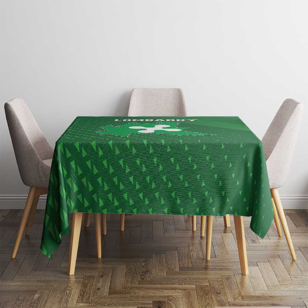 Italy Lombardy Tablecloth Map With Flag Style - Wonder Print Shop