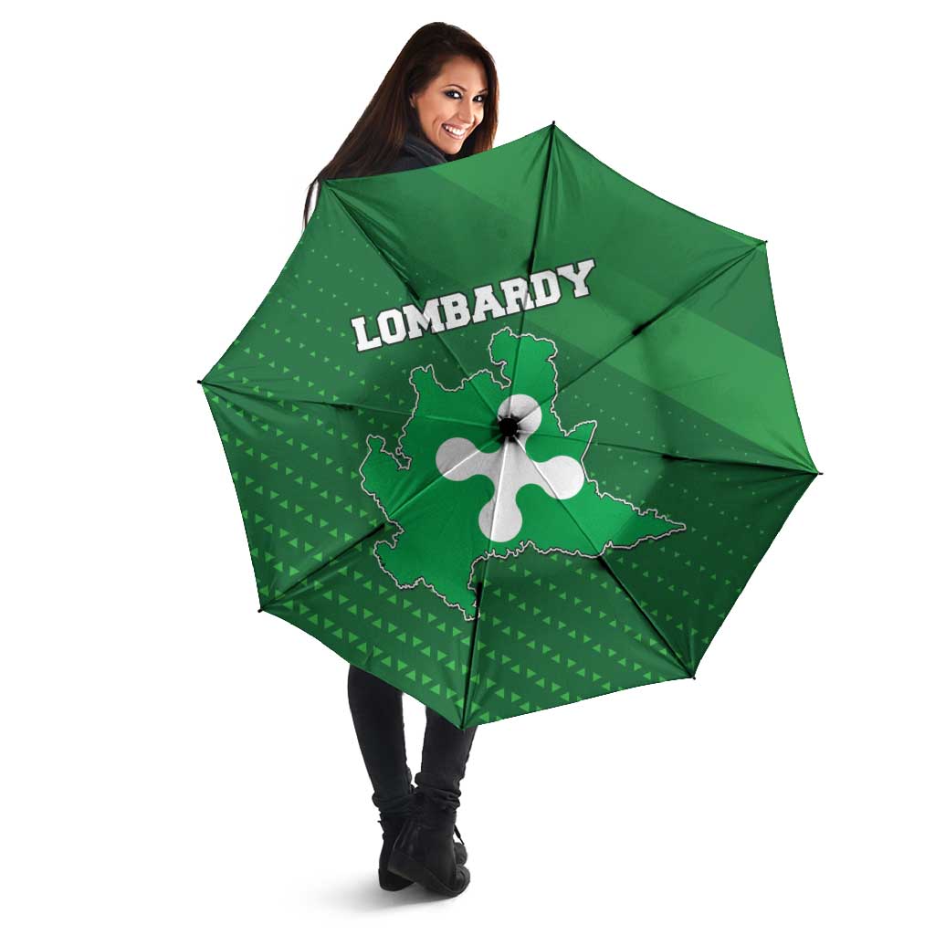 Italy Lombardy Umbrella Map With Flag Style - Wonder Print Shop