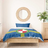 Pembrokeshire Wales Bedding Set Flag And Map Celtic Style - Wonder Print Shop